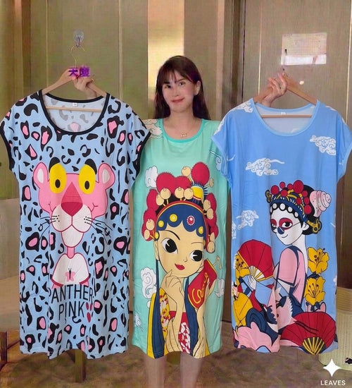 Korean Nighty free size upto 2XL